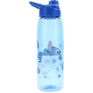 Silver Buffalo Rainbow Brite “Sparkle” Water Bottle with Screw Lid Featuring Rainbow Brite and Twink, 28 Ounces(Lilo and Stitch Nope Not Today)