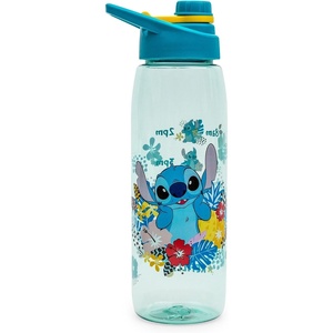 Silver Buffalo Rainbow Brite “Sparkle” Water Bottle with Screw Lid Featuring Rainbow Brite and Twink, 28 Ounces(Lilo and Stitch Tropical Hydration Tracker)