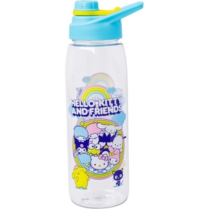 Silver Buffalo Rainbow Brite “Sparkle” Water Bottle with Screw Lid Featuring Rainbow Brite and Twink, 28 Ounces(Sanrio Hello Kitty and Friends Group)
