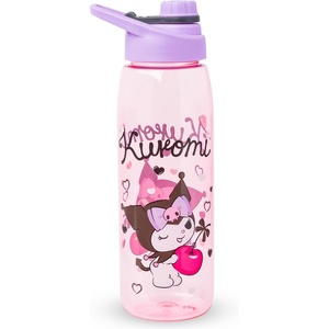 Silver Buffalo Rainbow Brite “Sparkle” Water Bottle with Screw Lid Featuring Rainbow Brite and Twink, 28 Ounces(Sanrio Kuromi)