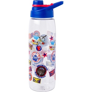 Silver Buffalo Rainbow Brite “Sparkle” Water Bottle with Screw Lid Featuring Rainbow Brite and Twink, 28 Ounces(Top Gun: Maverick)