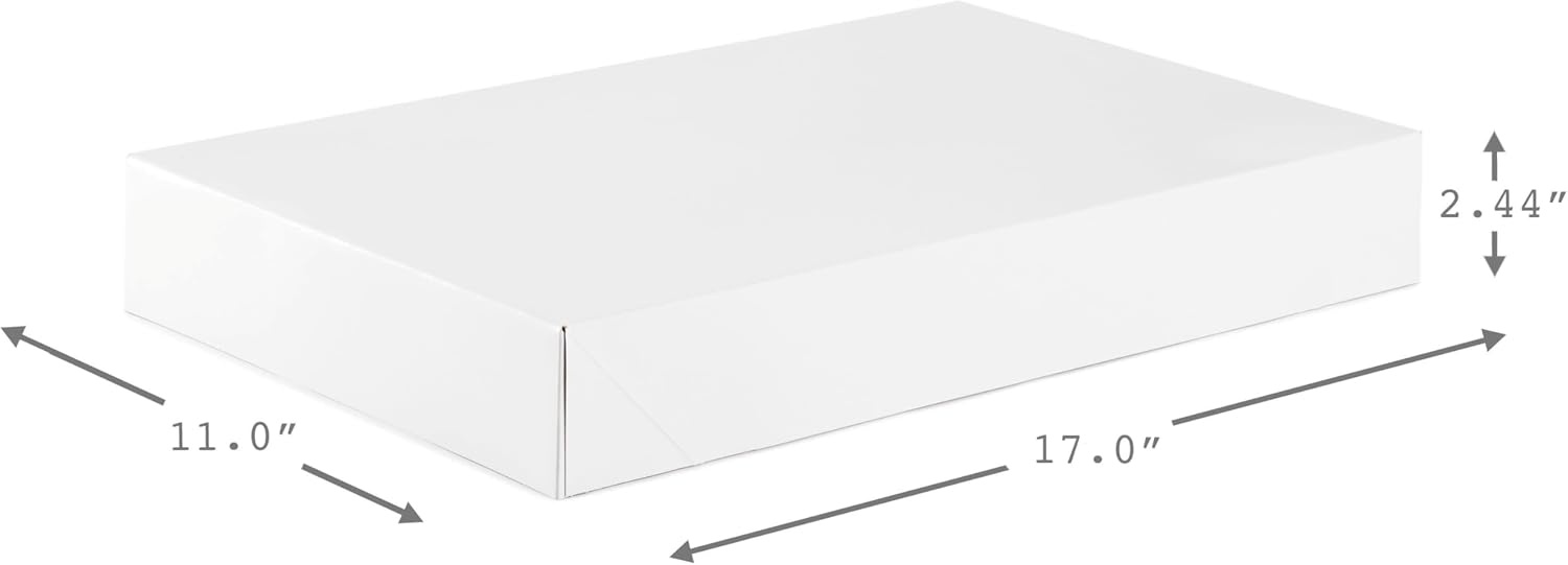 image:imageHallmark 17 XL Gift Boxes with Lids 12 White Robe Boxes White for Birthdays Graduations Christmas Weddings Bridal Showers2 Count Pack of 1