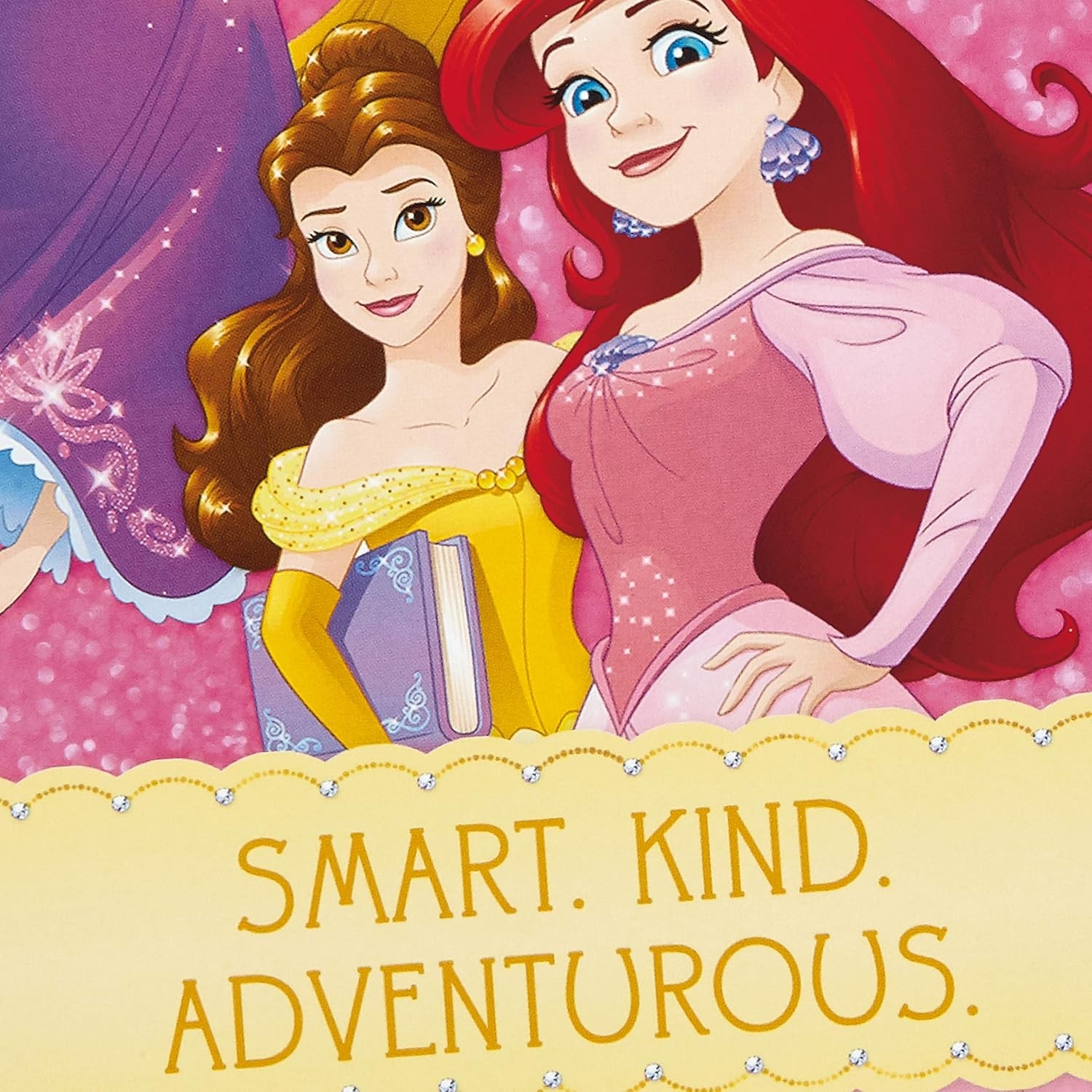 image:imageHallmark Birthday Greeting Card for Kids Disney Princess Earring Stickers5 x 72 Pack of 4