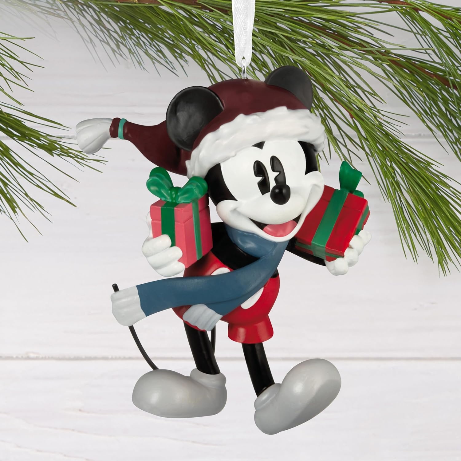 image:imageHallmark Christmas Ornament Disney Mickey Mouse with Presents Ornament Gifts for Disney Fans