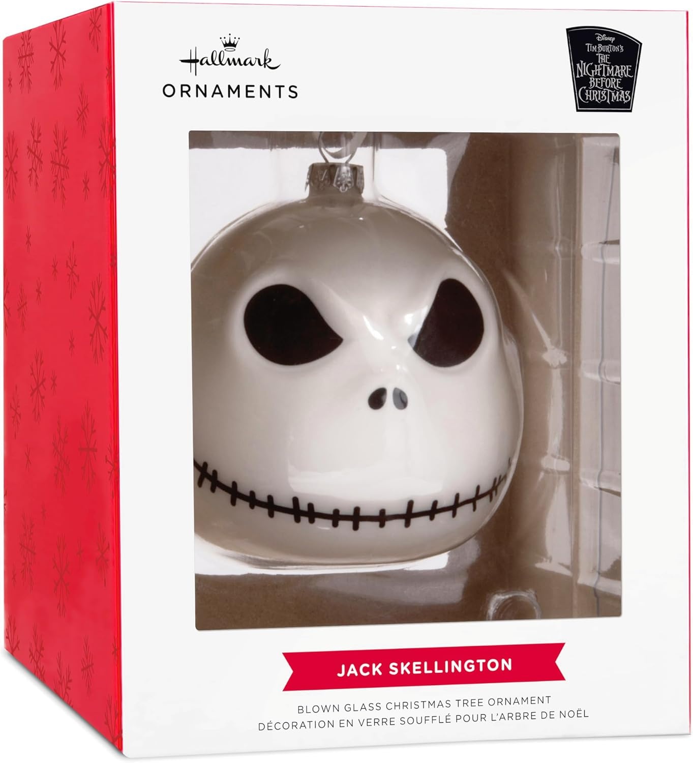 image:imageHallmark Disney Tim Burtons The Nightmare Before Christmas Jack Skellington Christmas Ornament Blown GlassJack Skellington Glass