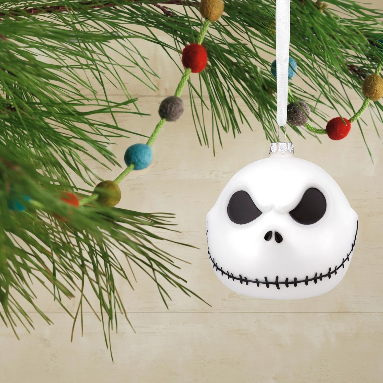 image:imageHallmark Disney Tim Burtons The Nightmare Before Christmas Jack Skellington Christmas Ornament Blown GlassJack Skellington Glass