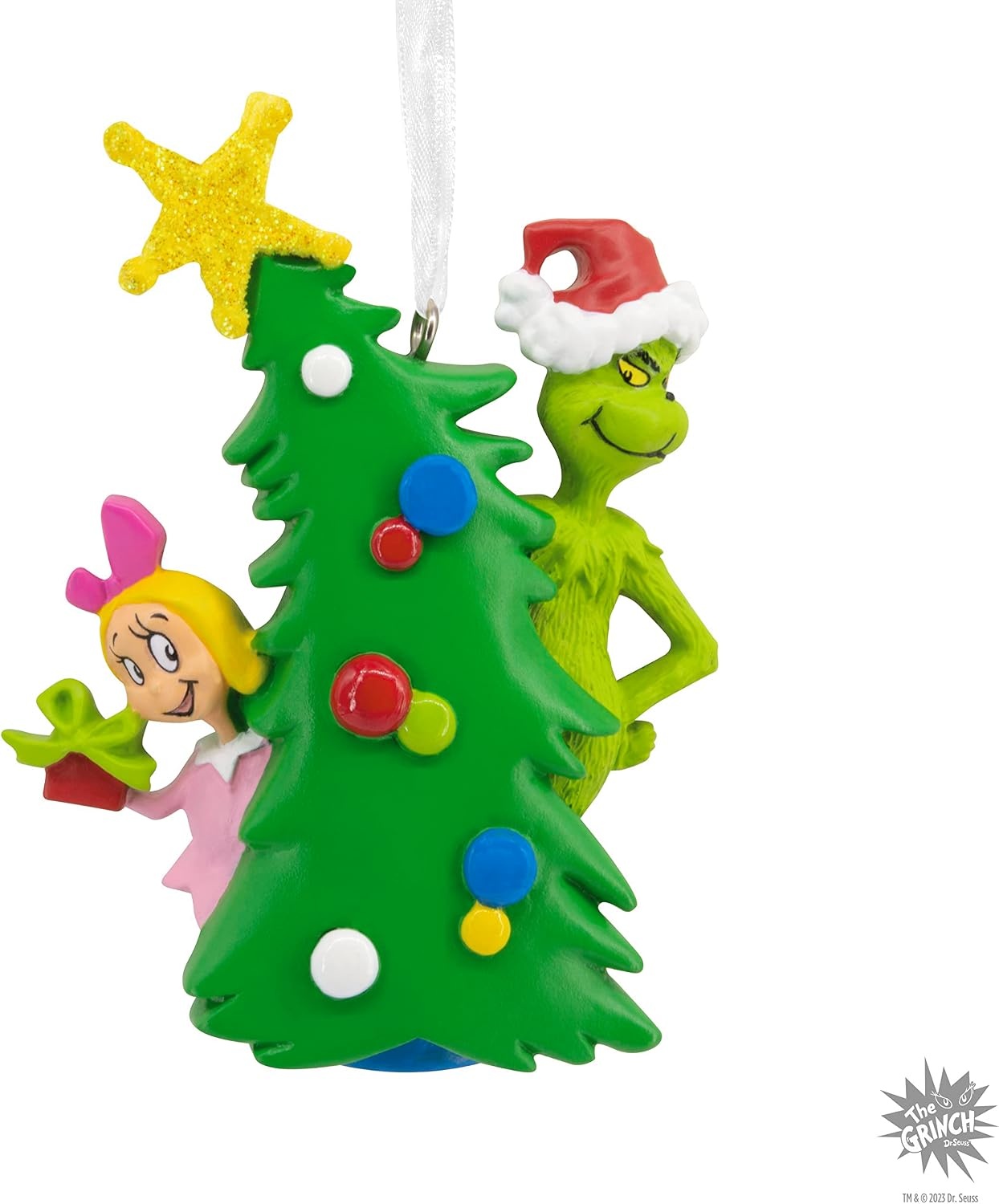 image:imageHallmark Dr Seusss How the Grinch Stole Christmas Grinch with Cindy Lou Who Christmas OrnamentPack of 1