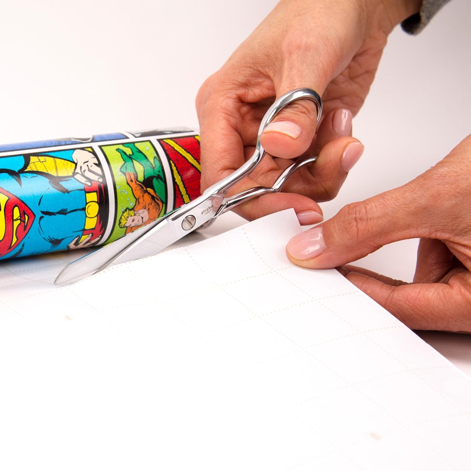 image:imageHallmark Justice League Wrapping Paper Bundle with Cut Lines on Reverse 3 Rolls 60 sq ft ttl Wonder Woman Batman Superman Flash Green LanternJustice League