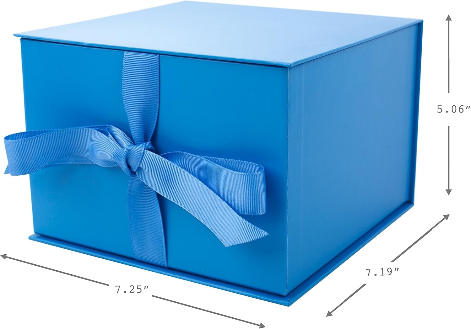 image:imageHallmark Medium Gift Box with Lid and Shredded Paper Fill Gray 7 inch Box for Weddings Graduations Birthdays Fathers Day Groomsmen Gifts All OccasionBlue