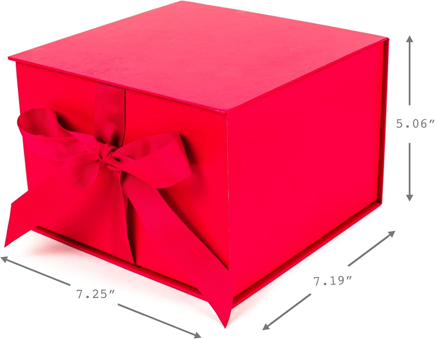 image:imageHallmark Medium Gift Box with Lid and Shredded Paper Fill Red 7 inch Box for Birthdays Graduations Anniversaries Christmas Valentines Day All OccasionRed