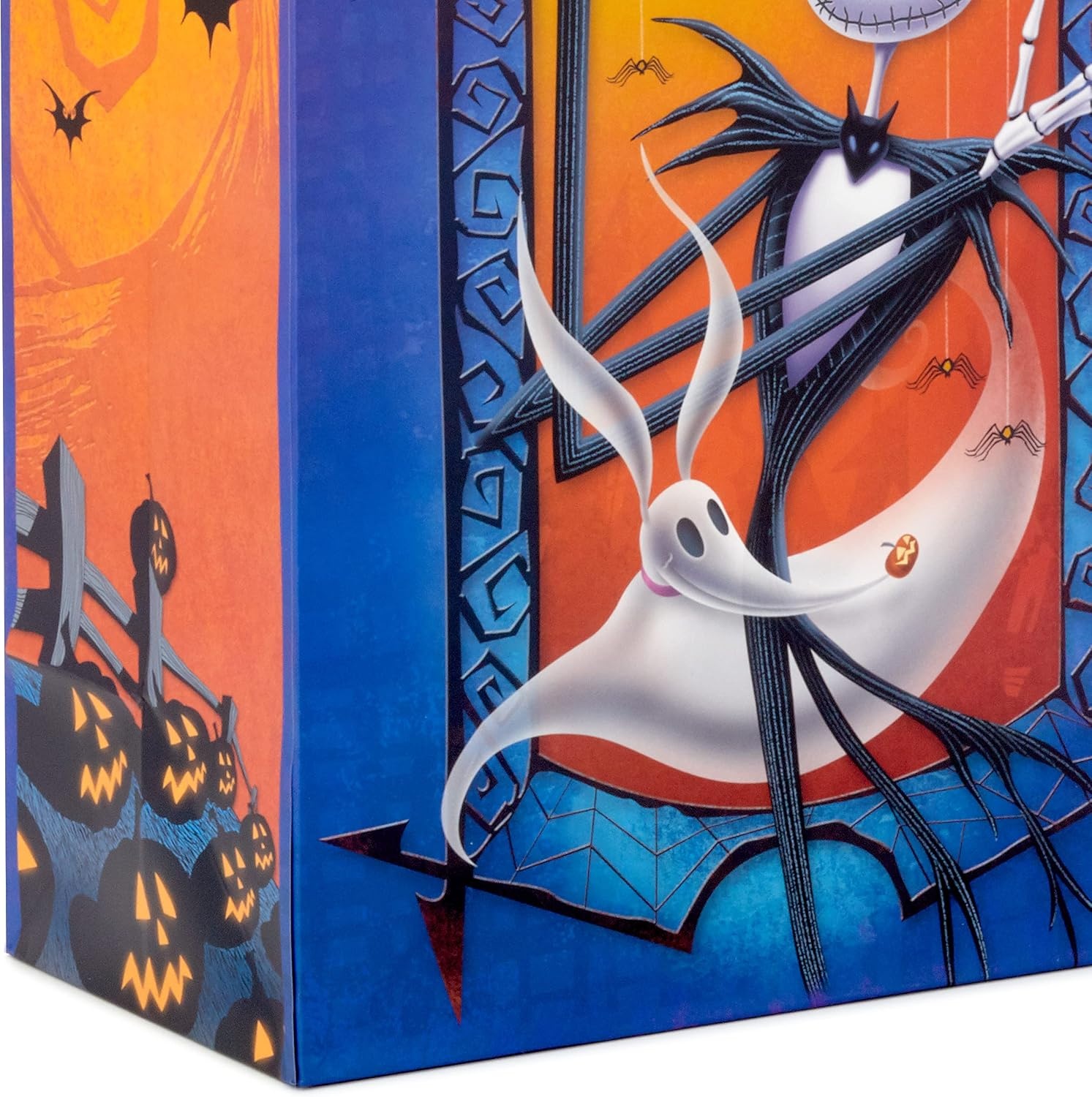 image:imageHallmark Nightmare Before Christmas Wrapping Paper Mini Rolls 3Pack Jack Skellington Sally Zero on Pink Purple Black for Birthdays Valentines Day Halloween Any Occasion 45 Sq Ft TotalNightmare Before Christmas 3 Gift Bags