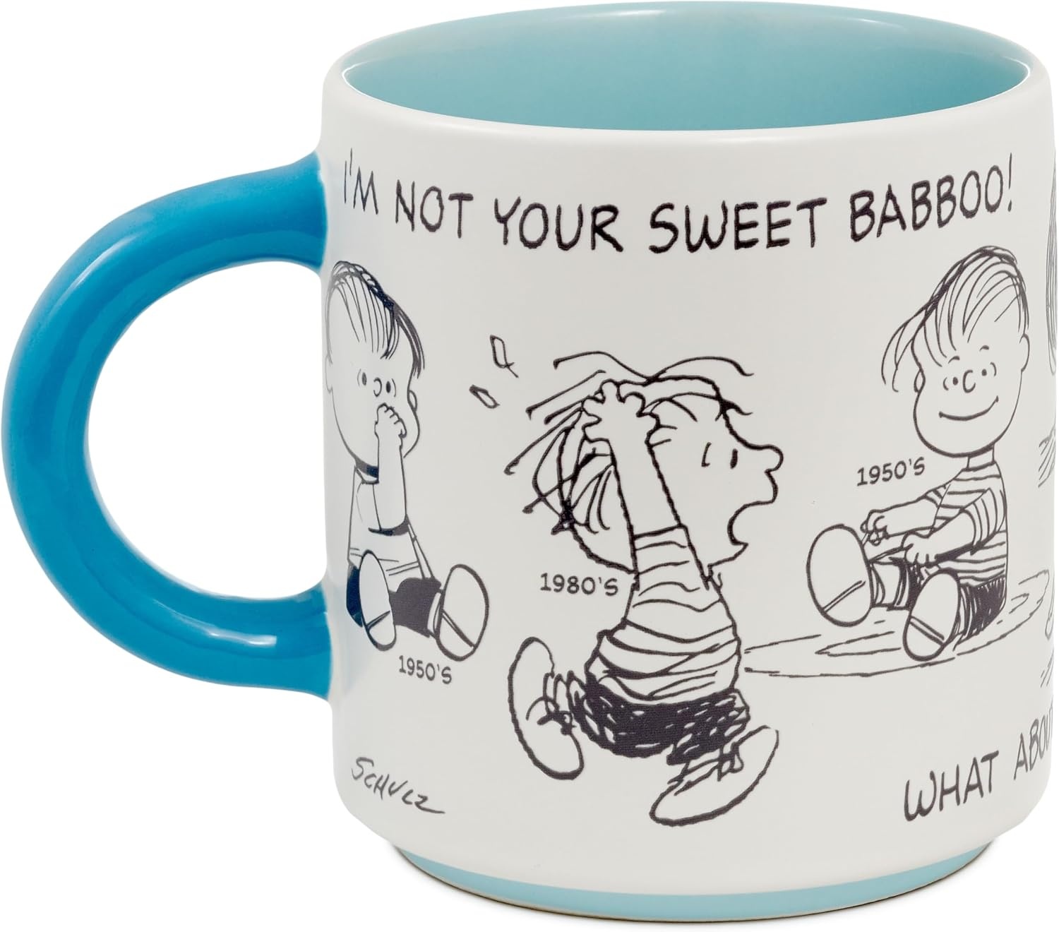 image:imageHallmark Peanuts Black and Red Ceramic Mug 25 oz Christmas Carols Gift for Kids Fans Collectors75th Anniversary