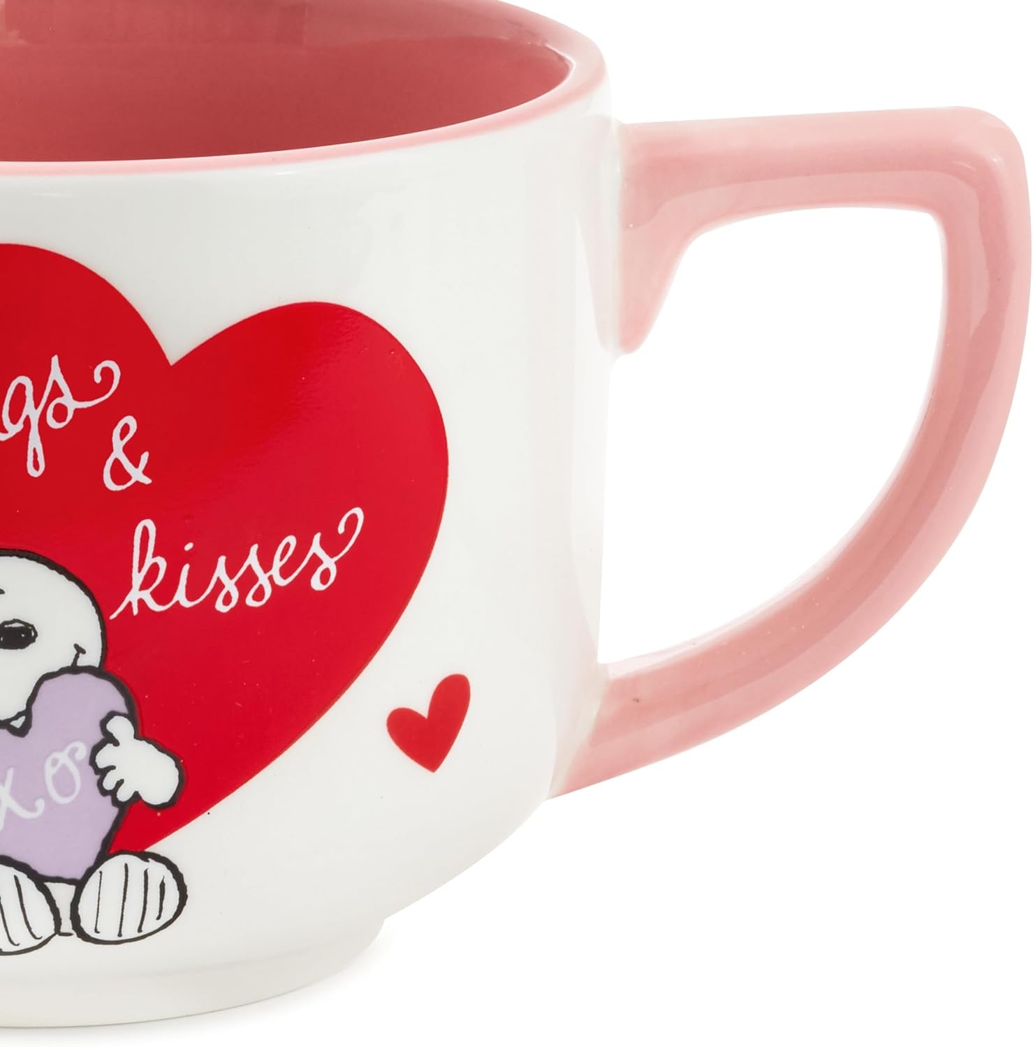 image:imageHallmark Peanuts Black and Red Ceramic Mug 25 oz Christmas Carols Gift for Kids Fans CollectorsSnoopy Valentines Day