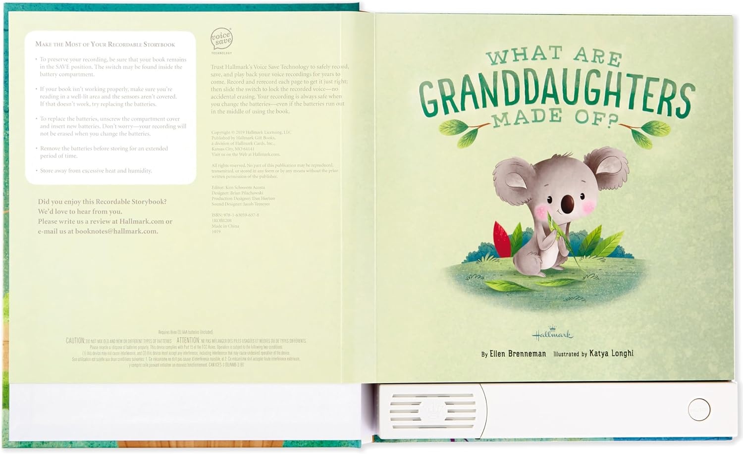 image:imageHallmark Recordable Book for Children What are Granddaughters Made ofWhat Are Granddaughters Made Of