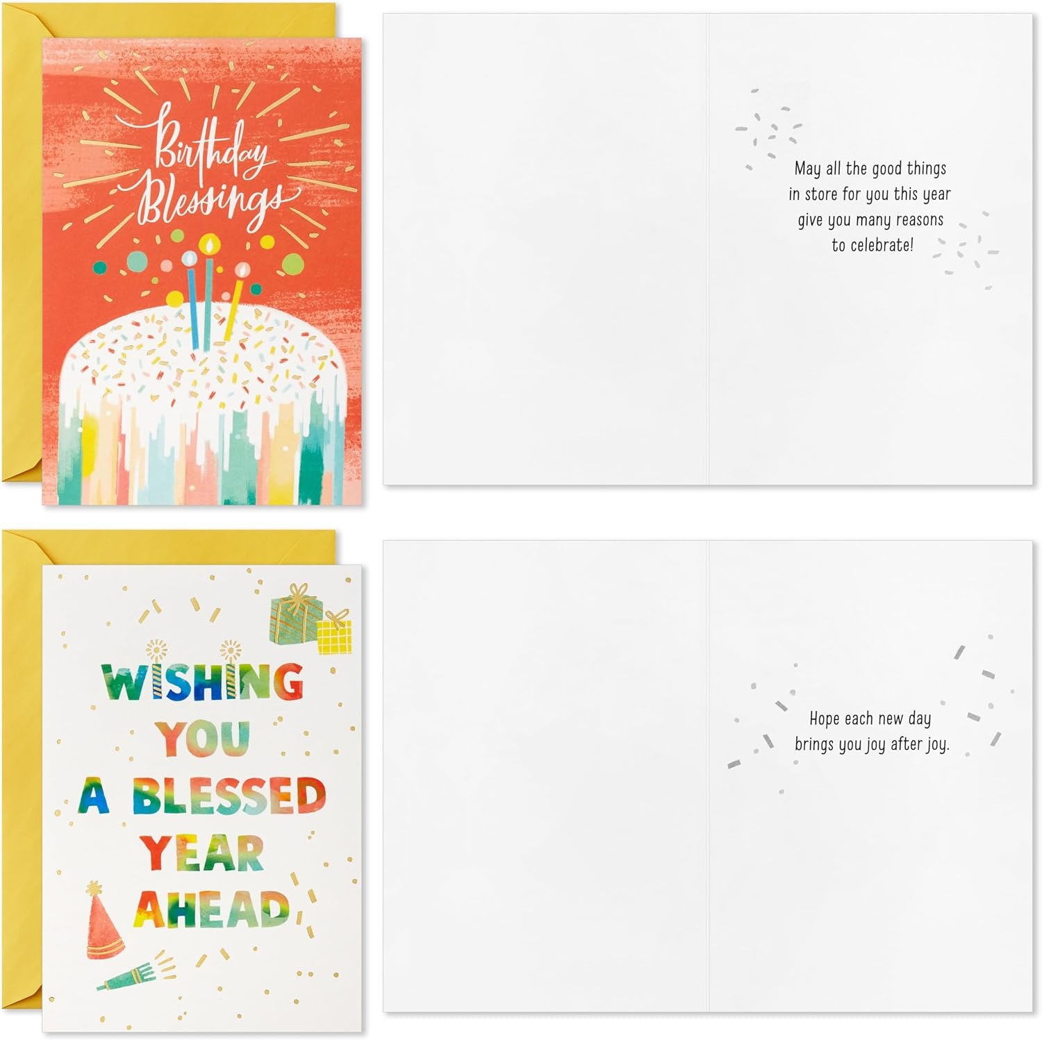 image:imageHallmark Religious Easter Cards Assortment Painted Flowers 16 Vintage Easter Cards with EnvelopesBirthday