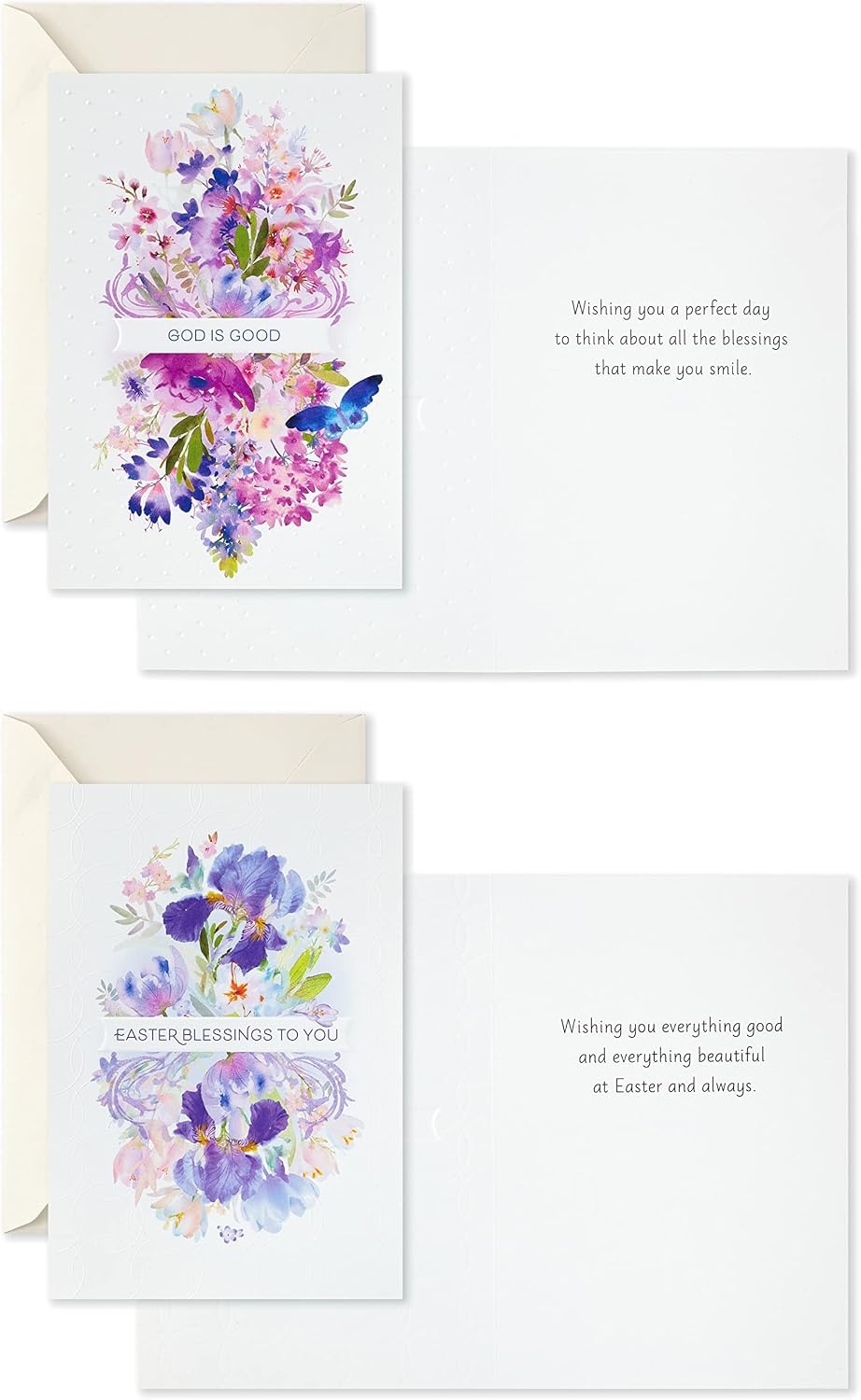 image:imageHallmark Religious Easter Cards Assortment Painted Flowers 16 Vintage Easter Cards with EnvelopesVintage Painted Flowers