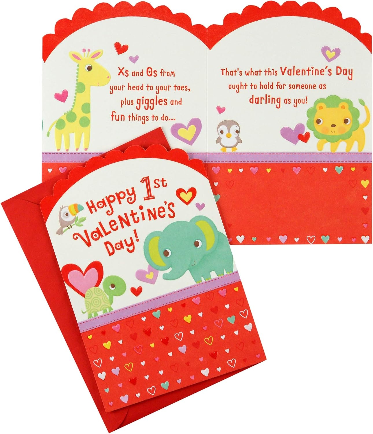 image:imageHallmark Valentines Day Card for Son or Daughter from Mom Stitched HeartsBabys 1st All Seasons 5 Cards with Envelopes