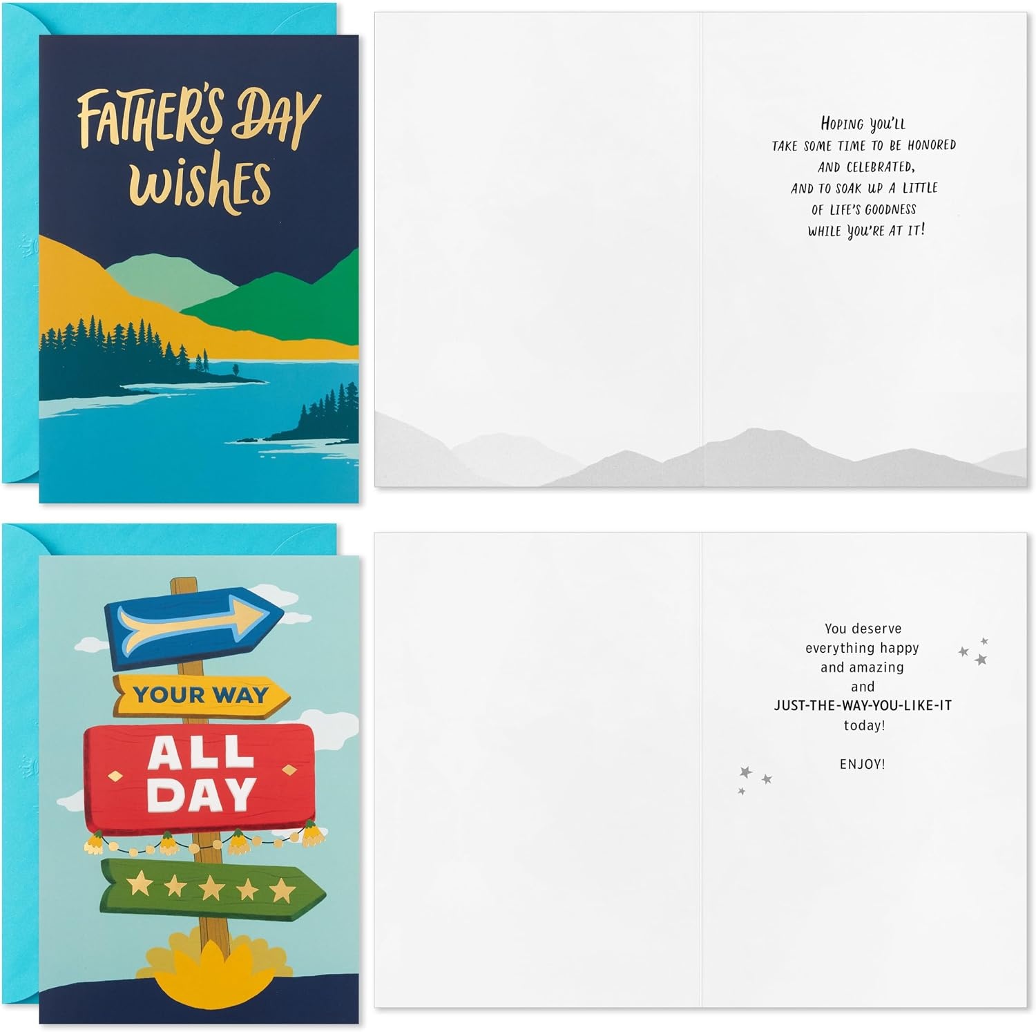 image:imageHallmark Valentines Day Cards Assortment Bold Type 24 Cards and EnvelopesFathers Day Navy Card Assortment