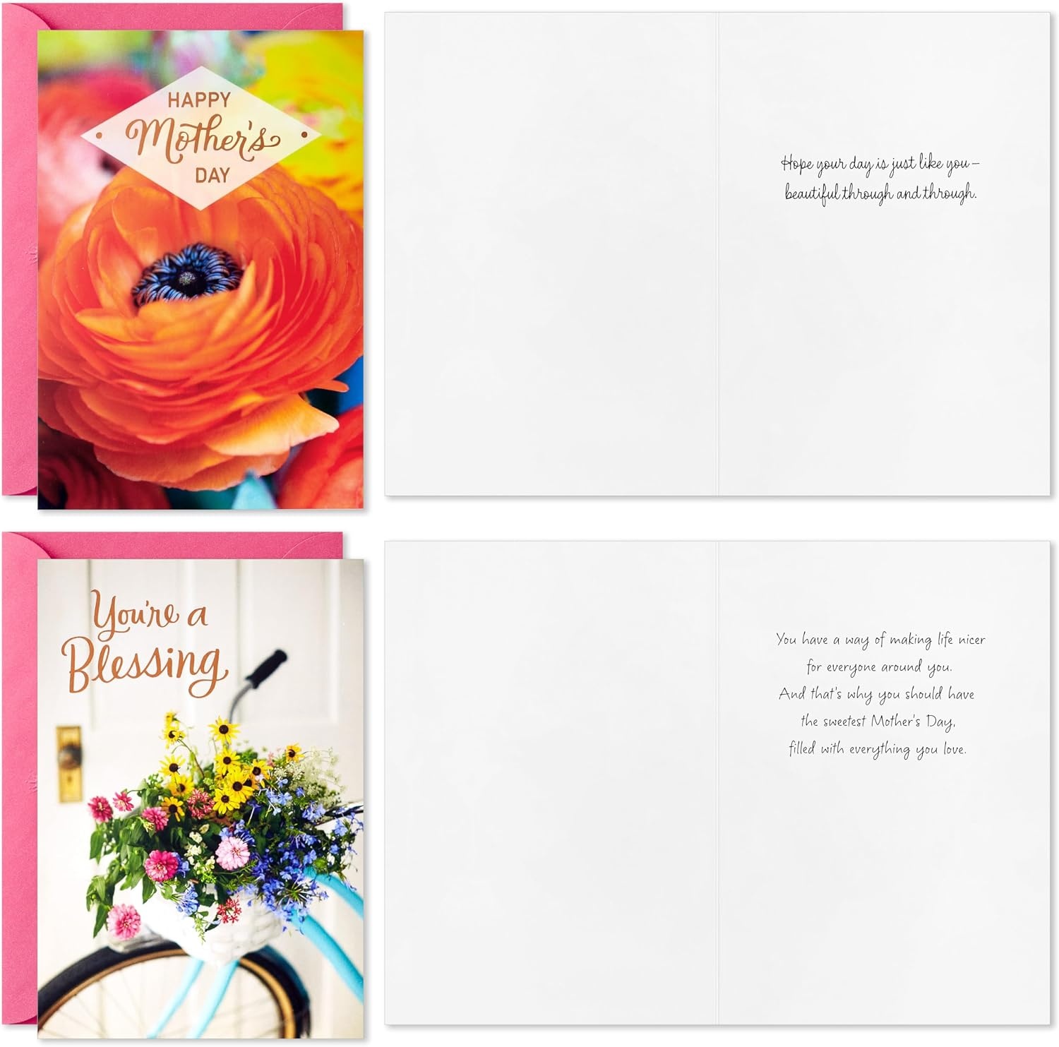 image:imageHallmark Valentines Day Cards Assortment Bold Type 24 Cards and EnvelopesMothers Day Photography Card Assortment
