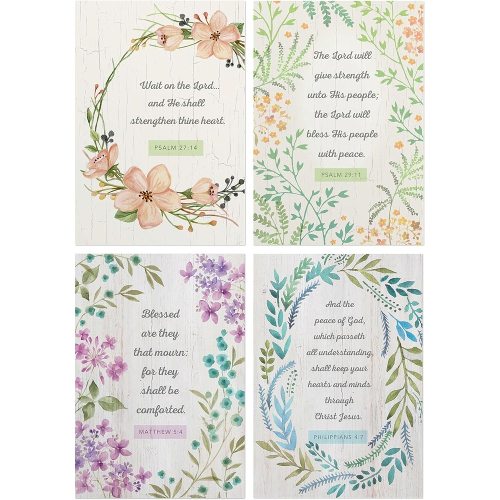 image:imageDaySpring Religious Easter Cards Assortment 16 Cards with Envelopes 4 Designs Tulip Lily Butterfly NatureSympathy