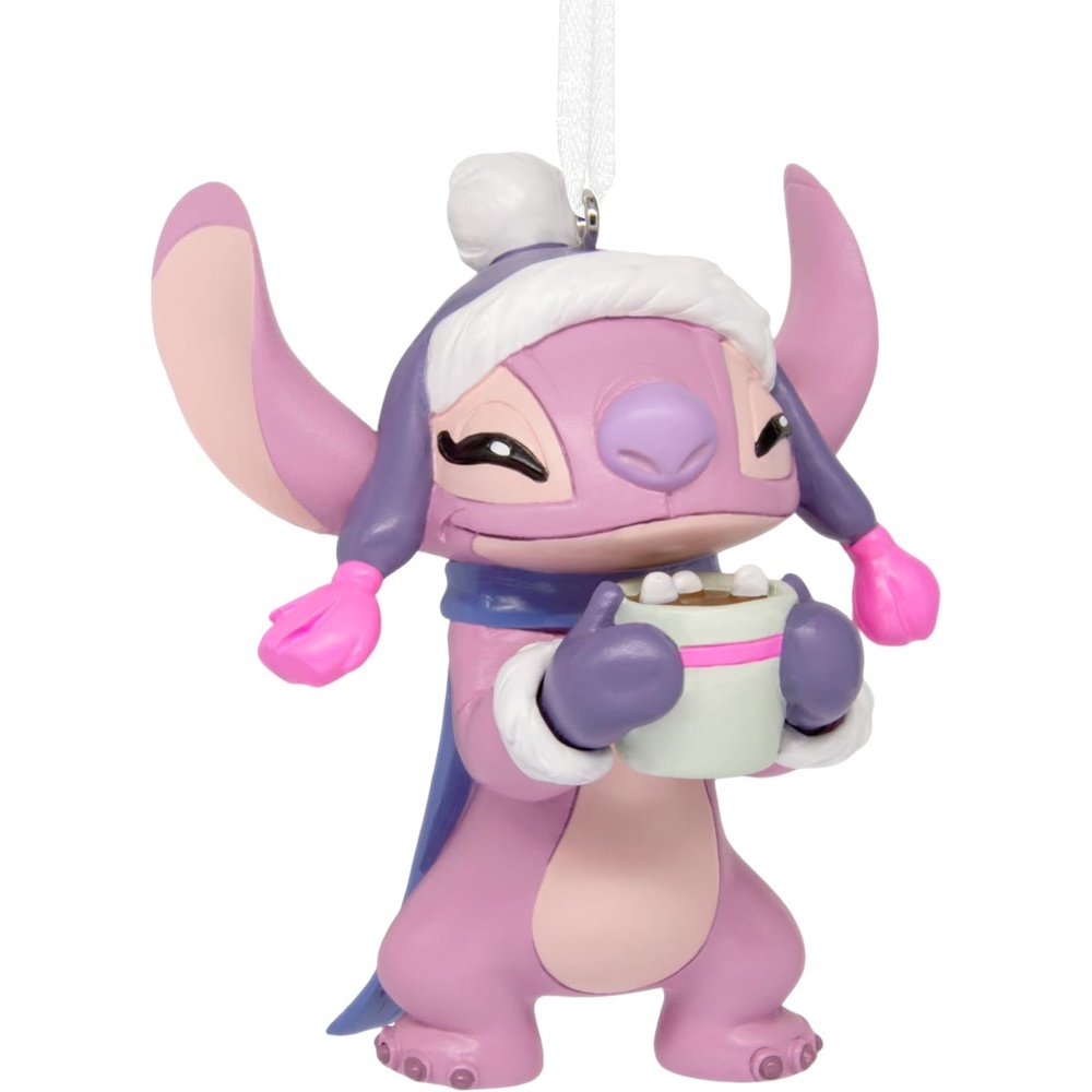 image:imageHallmark Christmas Ornament Disney Stitch Angel with Hot Cocoa Ornament Gifts for Disney Fans