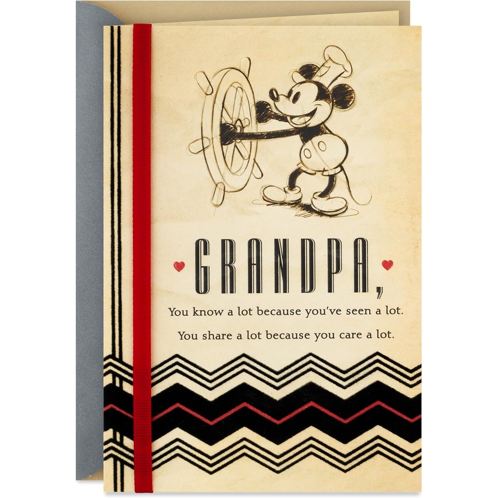 image:imageHallmark Disney Birthday Card for Grandpa Vintage Mickey Mouse