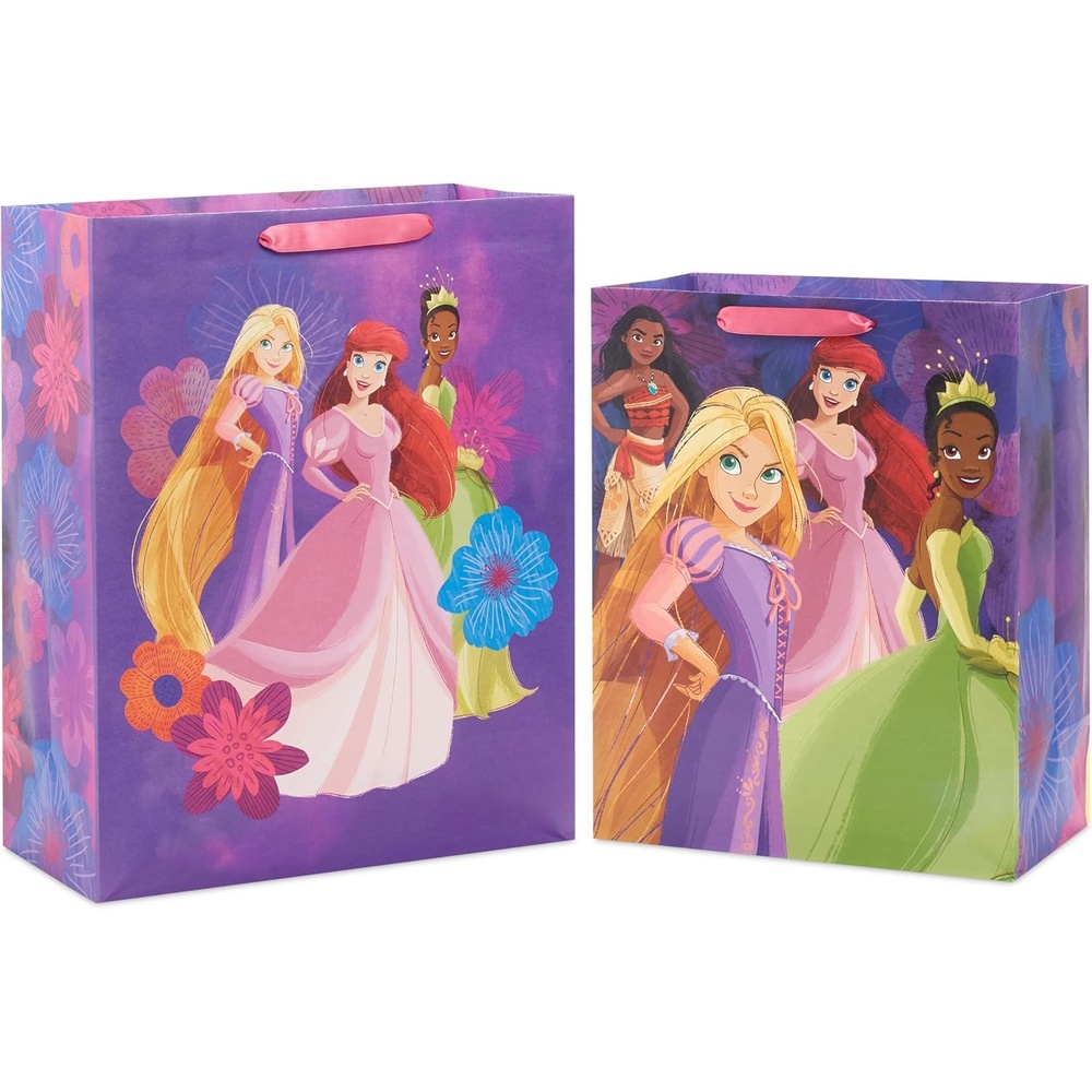 image:imageHallmark Disney Princess Gift Bags 1 Large 1 Extra Large Ariel Tiana Rapunzel Moana Snow White BelleAriel  Tiana  Rapunzel  Moana  Snow White  Belle