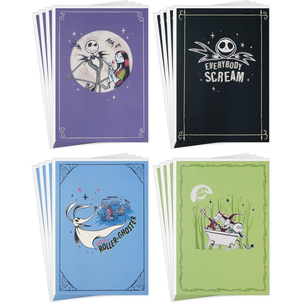 image:imageHallmark Disney Tim Burtons The Nightmare Before Christmas Everyday Card Assortment 16 Cards and Envelopes for Halloween Holidays Fans