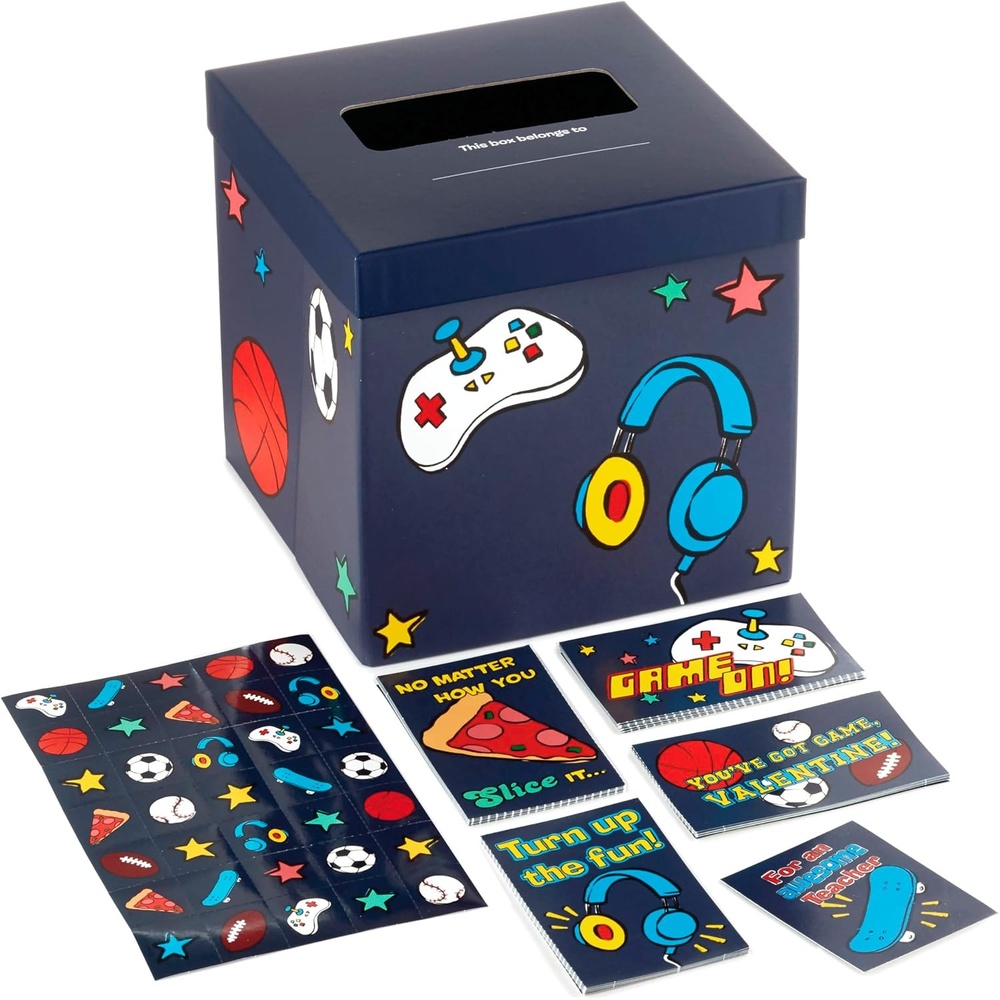 image:imageHallmark DisneyPixar Toy Story Valentines Day Cards and Mailbox for Kids School Classroom Exchange 1 Box 32 Valentine Cards 1 Teacher CardGames  Sports