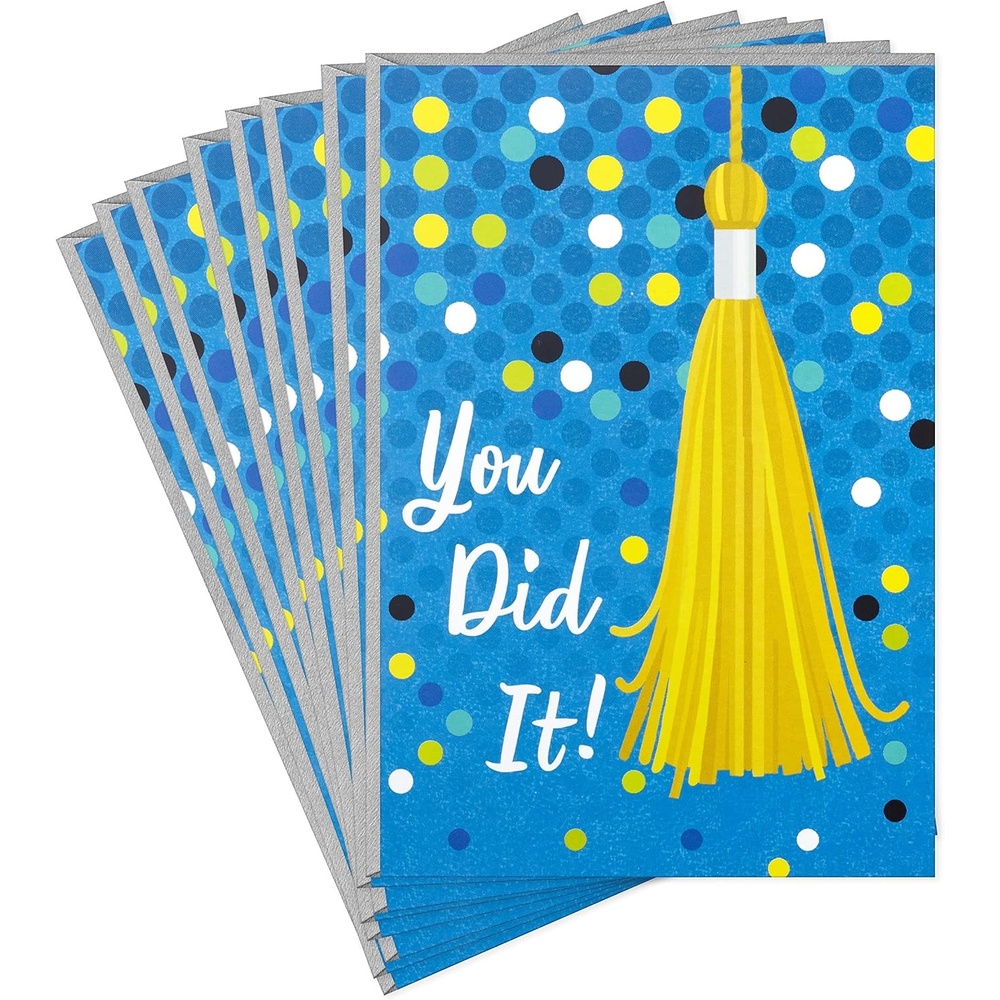 image:imageHallmark Dr Seuss Graduation Card Money Holders or Gift Card Holders Oh the Places Youll Go 6 Cards with Envelopes for High School Kindergarten Middle School College and College GraduatesYou Did It  8 Cards with Envelopes