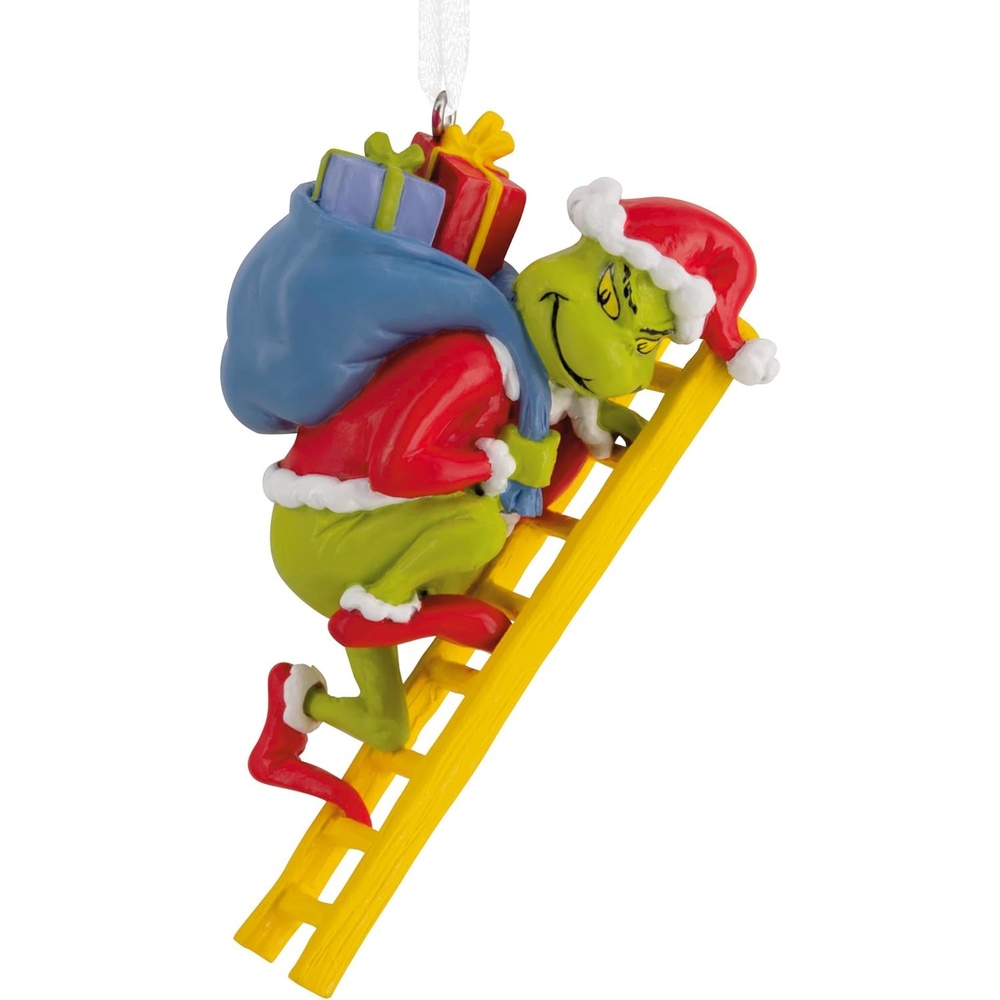 image:imageHallmark Dr Seusss How the Grinch Stole Christmas Grinch on Ladder Christmas Ornament Christmas Movie Gifts