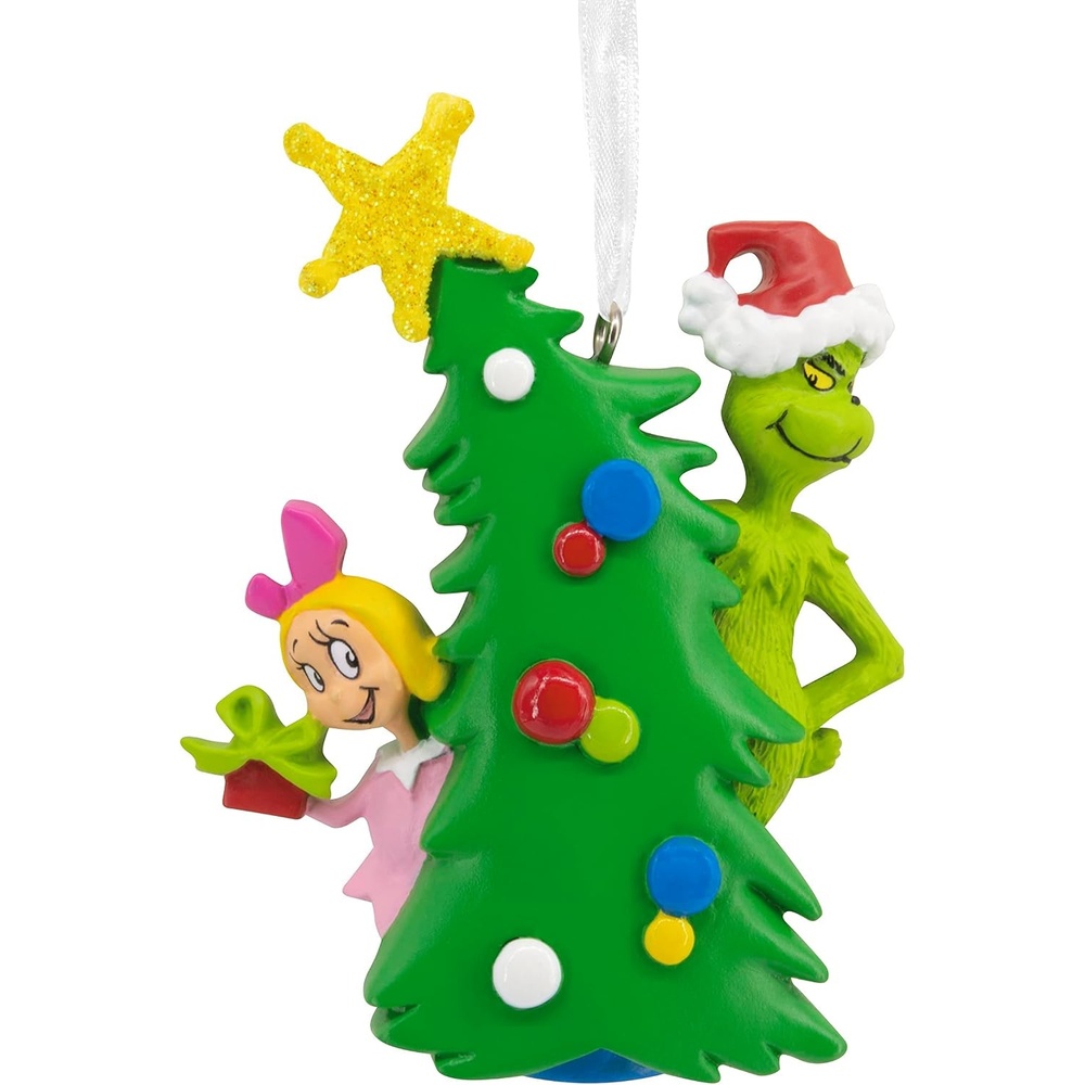 image:imageHallmark Dr Seusss How the Grinch Stole Christmas Grinch with Cindy Lou Who Christmas OrnamentPack of 1