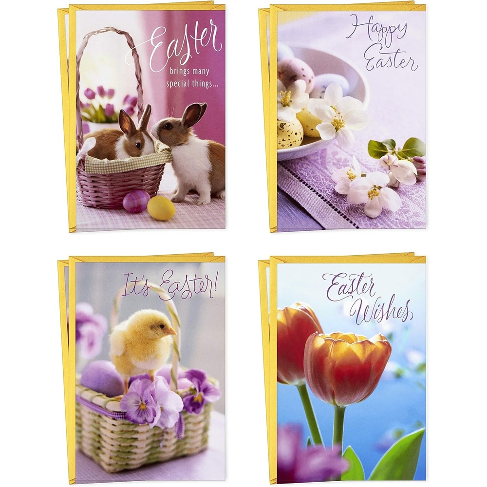 image:imageHallmark Easter Cards Assortment Easter Bunnies 8 Cards with EnvelopesEaster Bunnies  8 Cards with Envelopes
