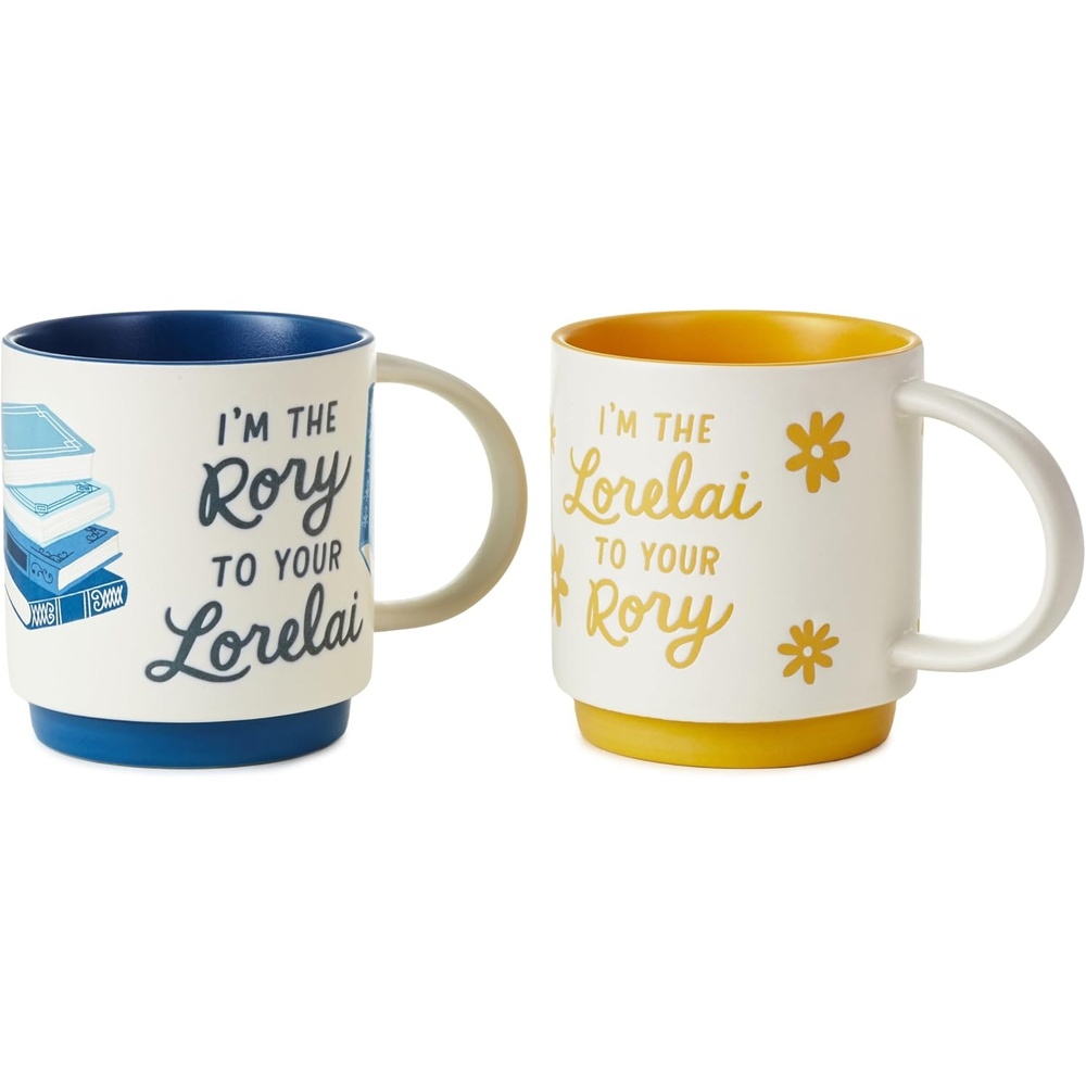 image:imageHallmark Gilmore Girls Mug Set Lorelai and Rory Set of 2 Stacking Mugs Mom Gift for Mothers DayGilmore Girls Mugs