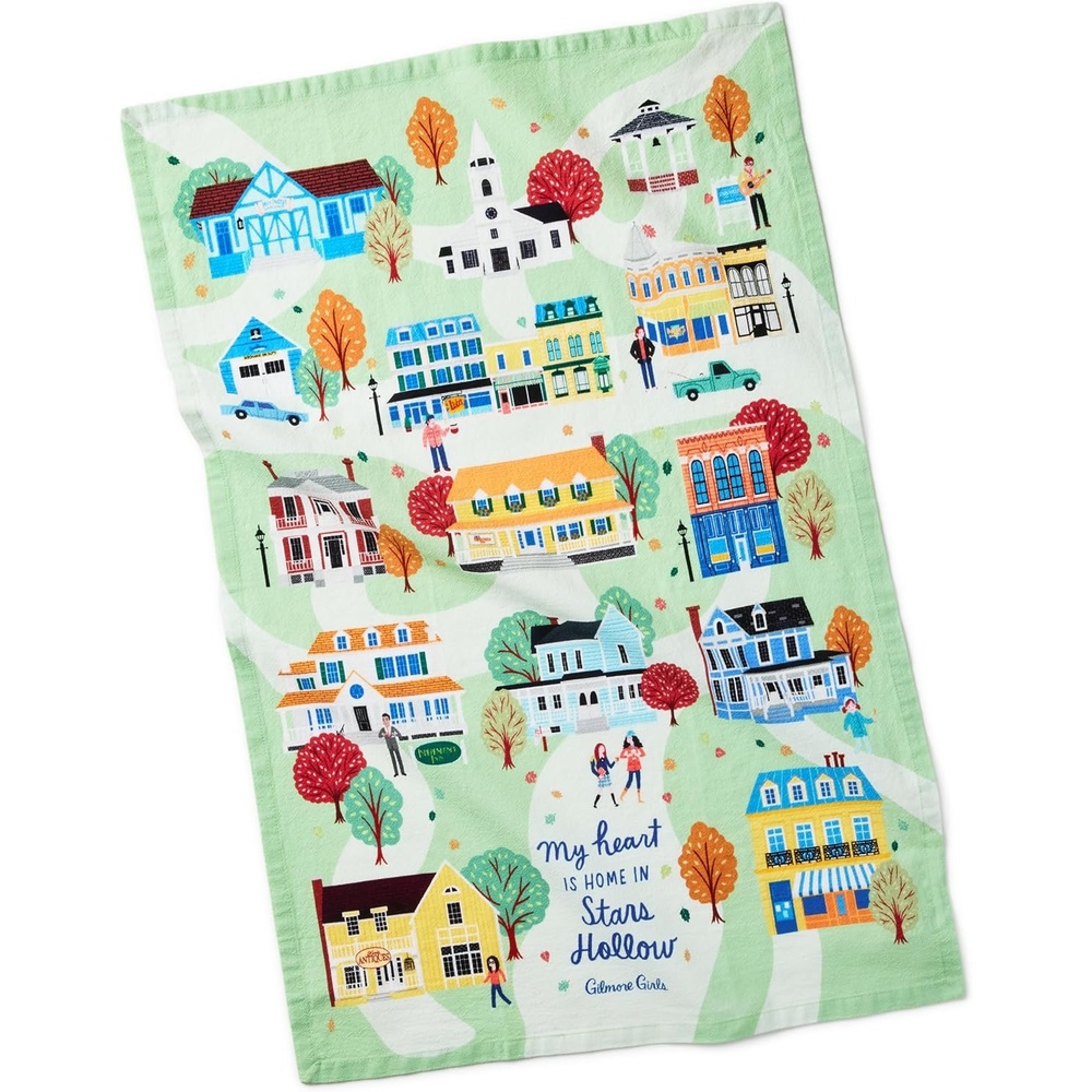 image:imageHallmark Gilmore Girls Tea Towel 18 x 26 Stars Hollow Gift for Fans Moms Sisters Daughters Christmas Birthdays