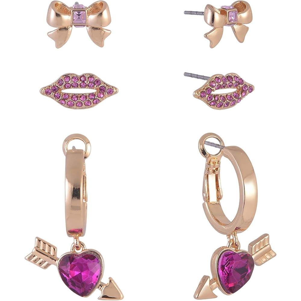image:imageHallmark Gold Tone Trio Earring Set