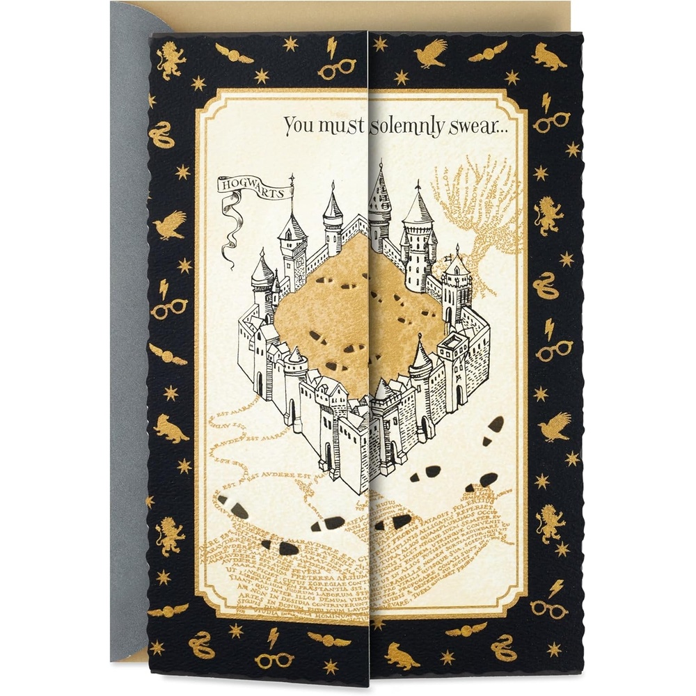 image:imageHallmark Harry Potter Birthday Card Marauders Map