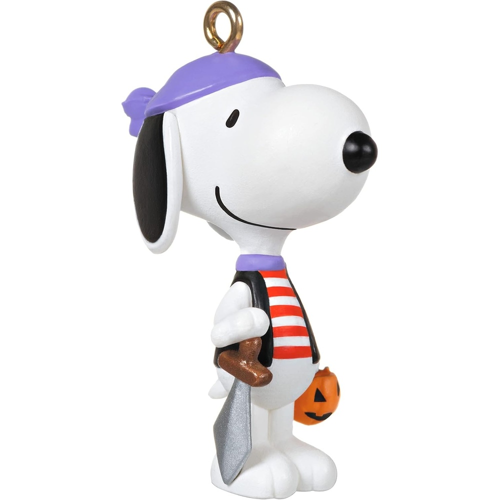 image:imageHallmark Keepsake 125 Mini Halloween Ornament 2026 The Peanuts Gang Scarecrow Snoopy Halloween DecorationsMini Pirate Snoopy
