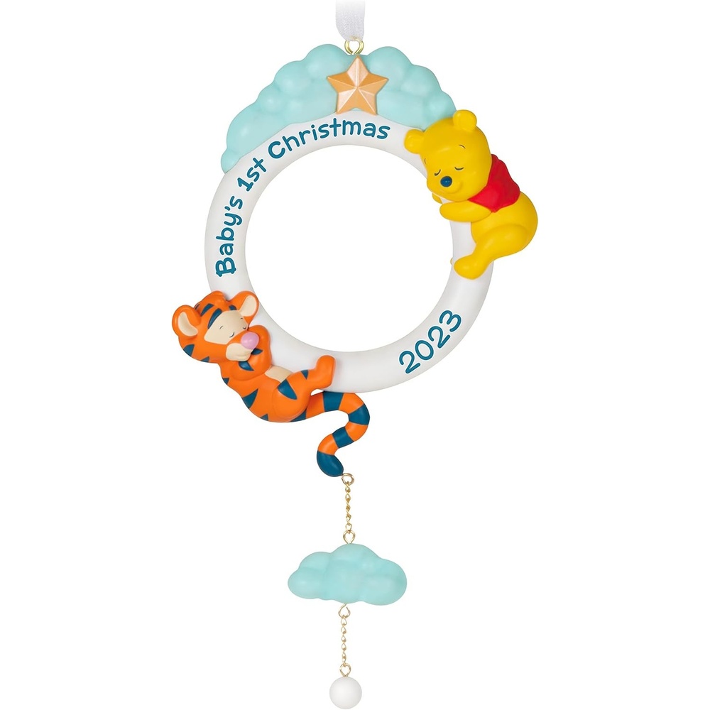 image:imageHallmark Keepsake Christmas Ornament 2023 Disney Winnie the Pooh Babys First Christmas Baby Shower Gift2023 Babys First Christmas