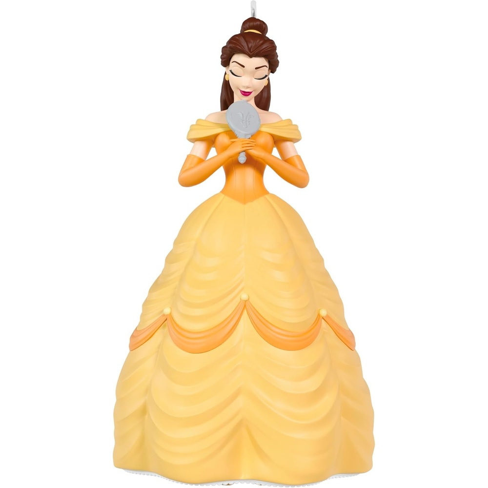 image:imageHallmark Keepsake Disney Princess Christmas Ornament 2023 Tinker Bell PixieDusted Poinsettia35th Anniversary Belle