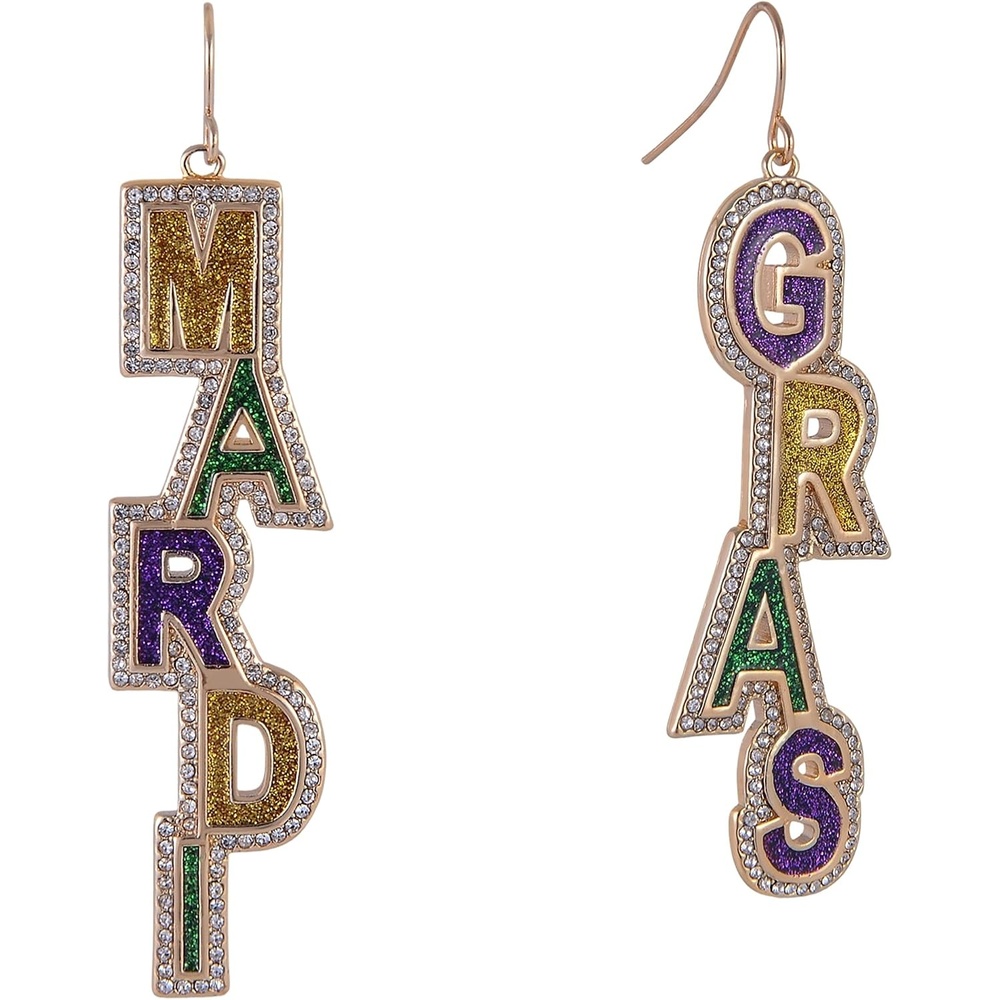 image:imageHallmark Mardi Gras Linear Earrings