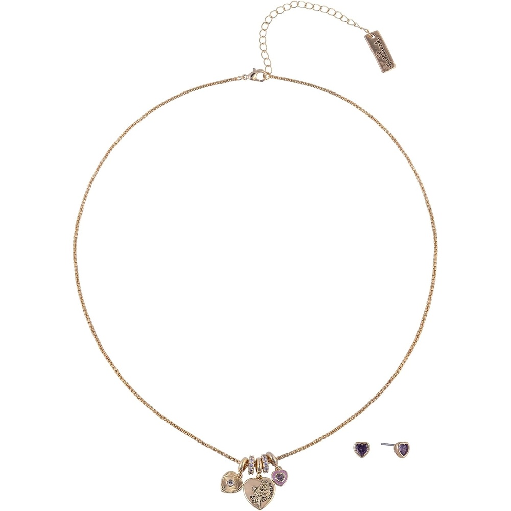 image:imageHallmark Mothers Day Gold Tone Grandma Cluster Charm Necklace and Earring Set