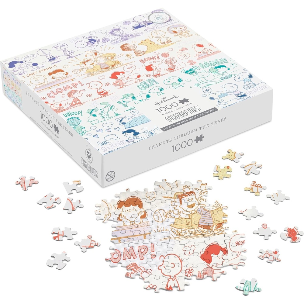 image:imageHallmark Peanuts 1000Piece Jigsaw Puzzle 75th Anniversary Through The YearsPeanuts 75th Anniversary