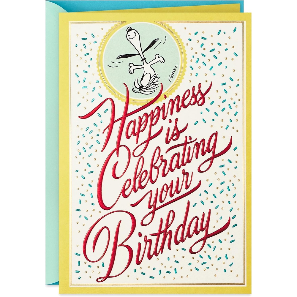 image:imageHallmark Peanuts Birthday Card Snoopy BalloonsSnoopy  Happiness