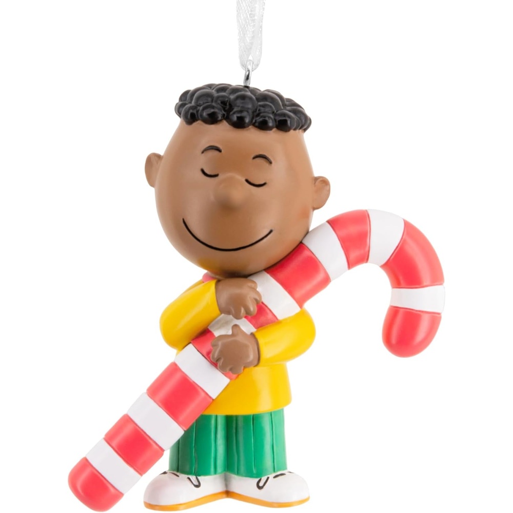 image:imageHallmark Peanuts Franklin with Candy Cane Christmas Ornament Gifts for Peanuts Fans