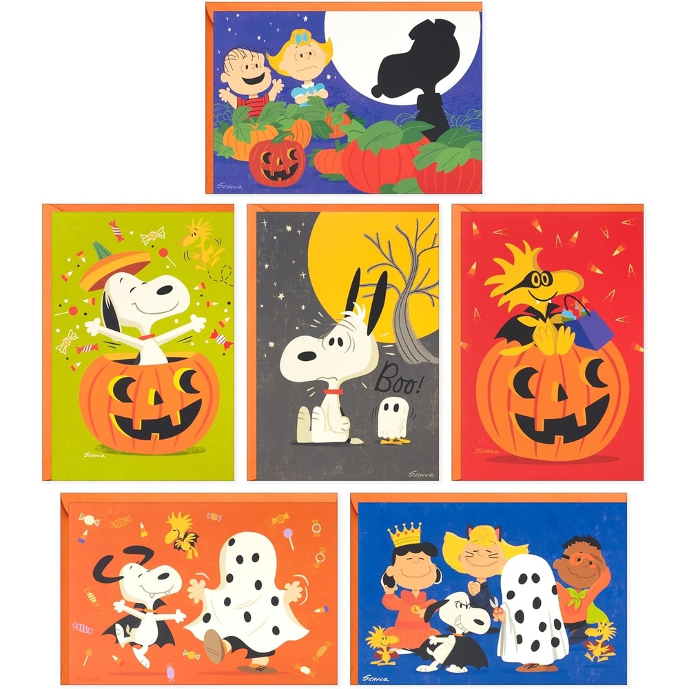 image:imageHallmark Peanuts Halloween Card Assortment 24 Cards with Envelopes