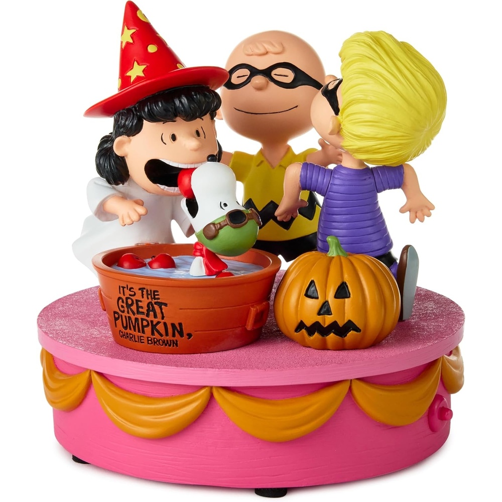 image:imageHallmark Peanuts Halloween Party Tabletop Decoration with Sound Apple Bobbing Gift for Fans Collectors Birthdays