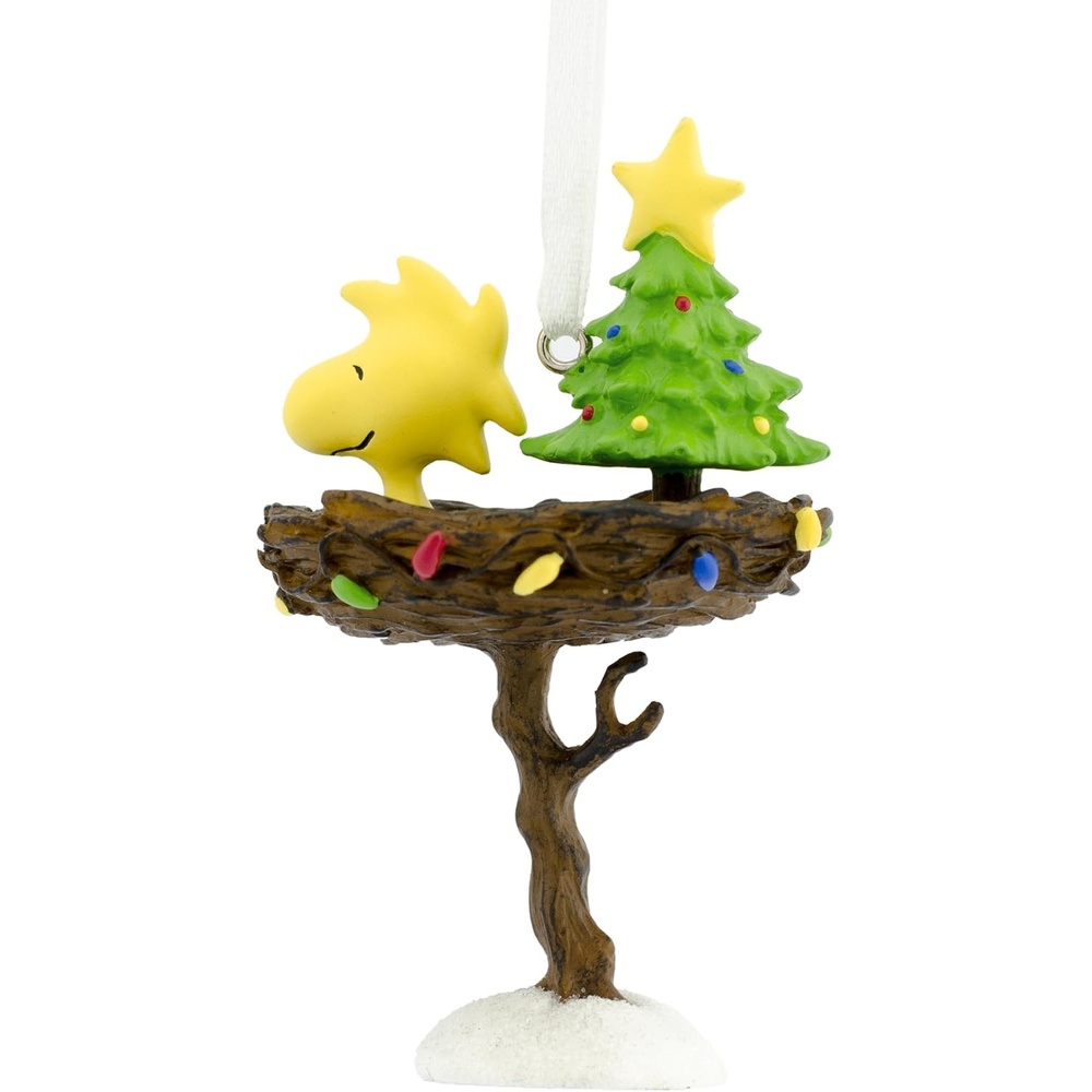 image:imageHallmark Peanuts Mini Christmas Ornaments Shatterproof Set of 6Woodstock in Nest