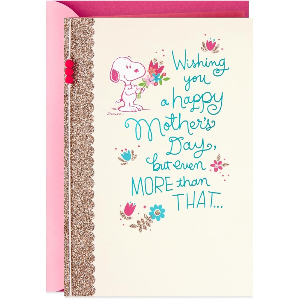 image:imageHallmark Peanuts Mothers Day Card Snoopy with FlowersSnoopy with Flowers