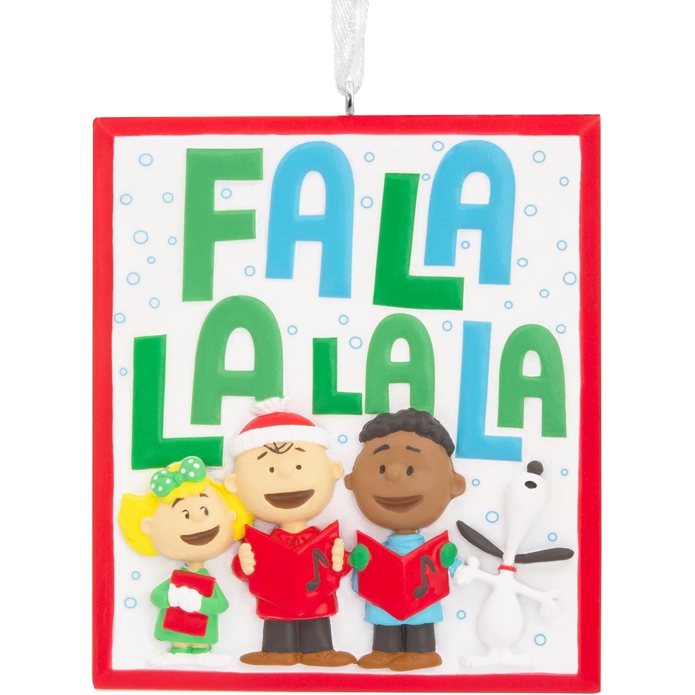 image:imageHallmark Peanuts NeQwa Art A Charlie Brown Christmas Christmas Ornament HandPainted GlassPeanuts Gang Carolers